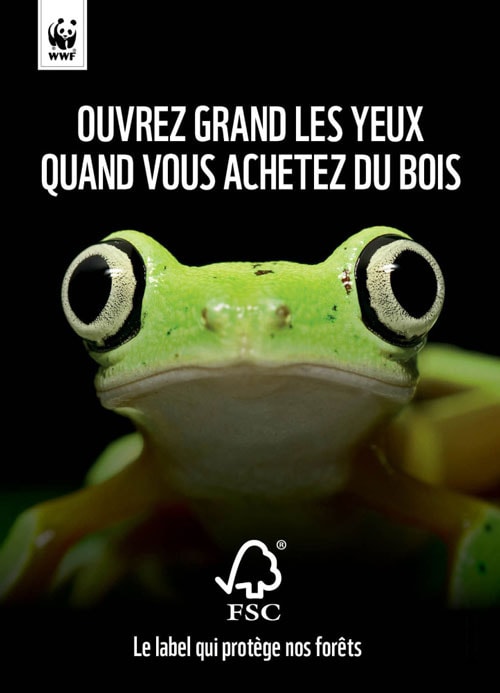 aetherium affiche ecolo 10 campagne wwf gestion responsable des ressources des forêts
