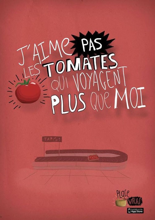 Campagne de promotion pour la consommation de produits locaux. Source inconnue.