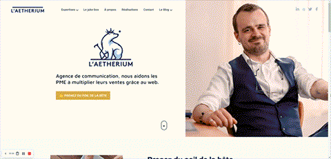 aetherium taux conversion ui cro site pro desktop