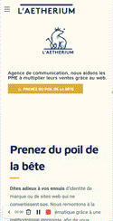 aetherium taux conversion ui cro site pro mobile